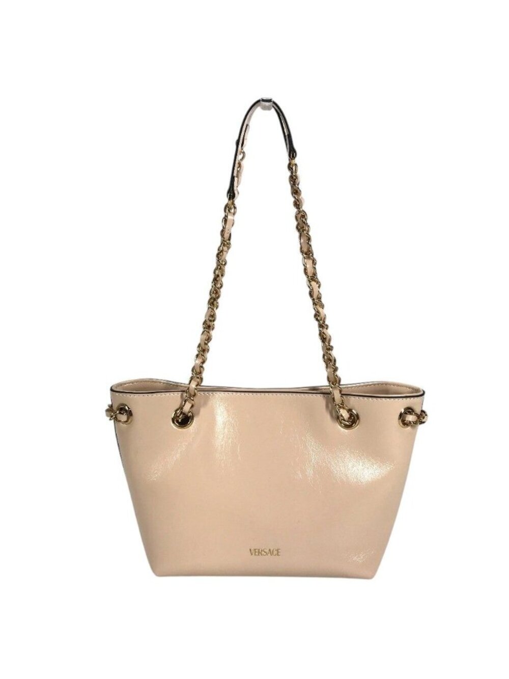 Versace Shoulder Bag Medusa Logo Leather Pink